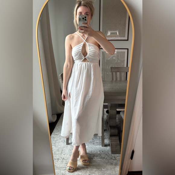 Elegant Tan Woven Block Summer Spring Heel Sandals - Picture 12 of 13